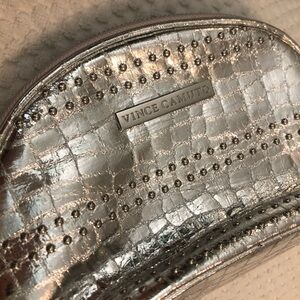 Vince Camuto Makeup Bag in Silver | Like new condition! | 9”x6”